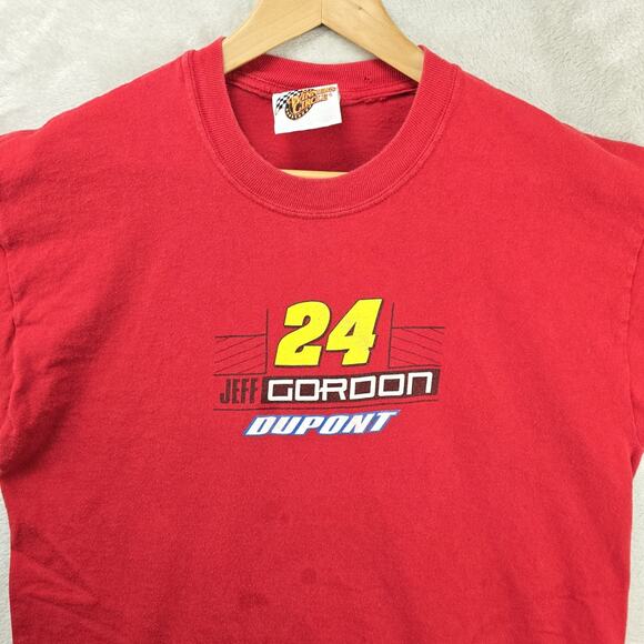 Vintage Jeff Gordon Winners Circle Mens Shirt Red Double Sided NASCAR Racing #24 - Picture 3 of 13